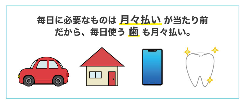 インプラントは分割払い