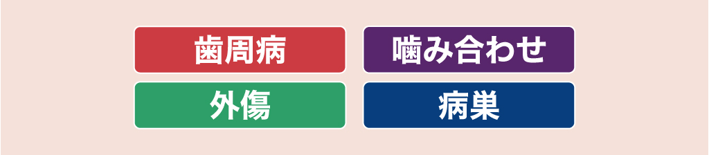 歯がぐらつく噛むと痛い原因