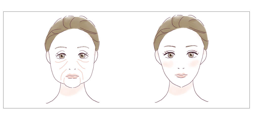 口元が若返ります